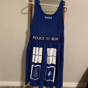 Doctor Who tardis themed dress
